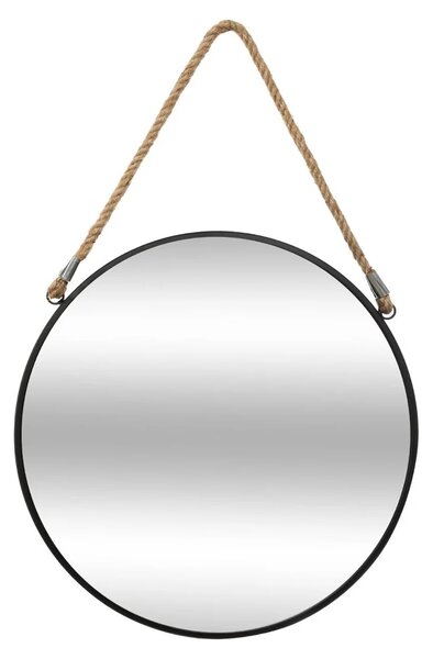 Διακοσμητικός Καθρέφτης Τοίχου (Φ37) A-S Round Black 121409A