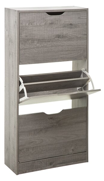 Παπουτσοθήκη Με 3 Ράφια/18 Θέσεων (60x23x119) F-V Grey 160392A