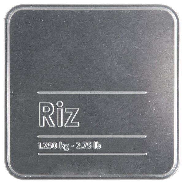 Δοχείο Για Ρύζι 1.25kg (Φ10.7x18.4) F-V Embossed Black 136307