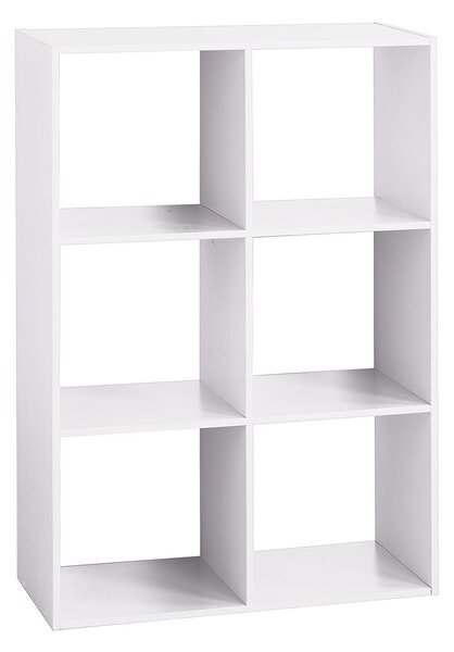 Βιβλιοθήκη Δαπέδου 6 Θέσεων (67.5x32x100.5) F-V Box Mix White 138909C