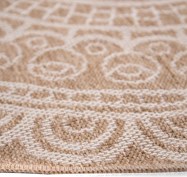 Στρογγυλό Χαλί Καλοκαιρινό (Φ160) Royal Carpet Avanos 8893 White