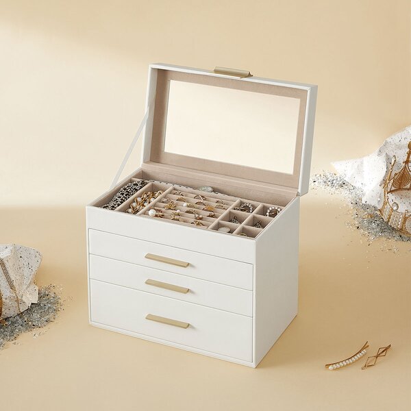 Μπιζουτιέρα Κουτί Με Συρτάρια (25.1x15.3x21.5) Songmics JBC161W01