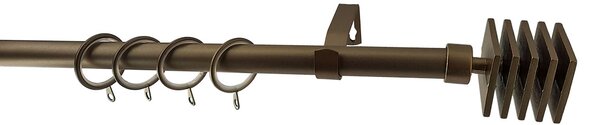 Κουρτινόξυλο Φ19mm Μονό Επεκτεινόμενο 120-210cm Με Άκρα Grace Gold Mat 999174