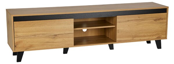 ARABICA TV STAND SONOMA ΜΑΥΡΟ 170x38xH49cm