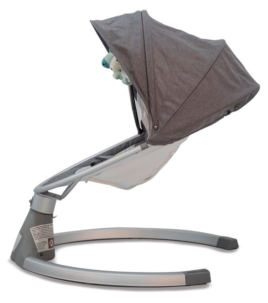Ηλεκτρικό Ρηλάξ Με Μουσική (0-6 Μηνών/Έως 9kg) Cangaroo iSwing Light Grey