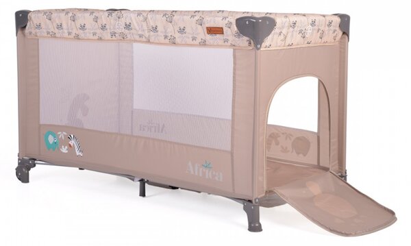 Παρκοκρέβατο (0+ Μηνών/Έως 15kg) Cangaroo Africa Beige