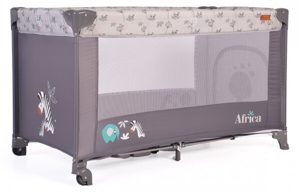Παρκοκρέβατο (0+ Μηνών/Έως 15kg) Cangaroo Africa Grey