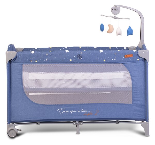 Παρκοκρέβατο 2 Θέσεων (0+ Μηνών/Έως 15kg) Cangaroo Once Upon A Time 2 Jeans
