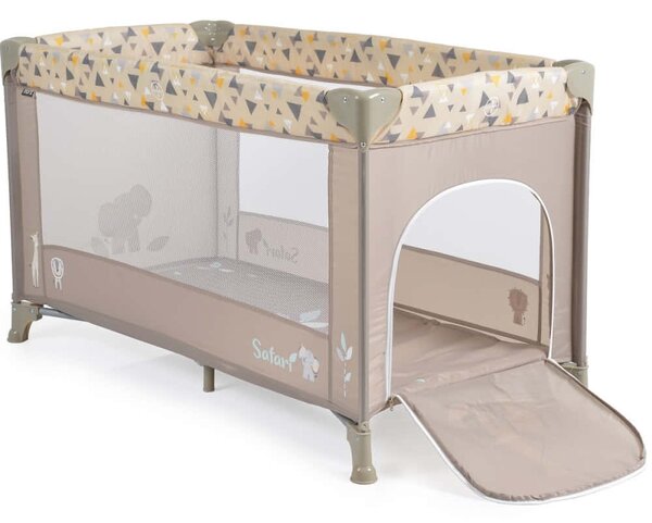 Παρκοκρέβατο (0+ Μηνών/Έως 15kg) Moni Safari Beige