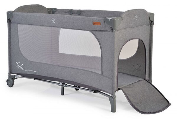 Παρκοκρέβατο (0+ Μηνών/Έως 14kg) Cangaroo Skyglow 1 Grey
