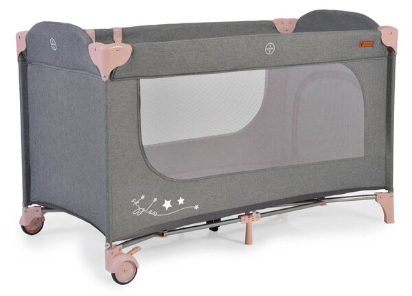 Παρκοκρέβατο 2 Θέσεων (0+ Μηνών/Έως 14kg) Cangaroo Skyglow 2 Pink