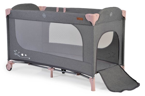 Παρκοκρέβατο 2 Θέσεων (0+ Μηνών/Έως 14kg) Cangaroo Skyglow 2 Pink
