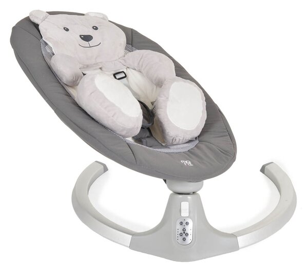 Ηλεκτρικό Ρηλάξ - Κούνια (0-6 Μηνών/Έως 9kg) Moni Ari Bear Grey