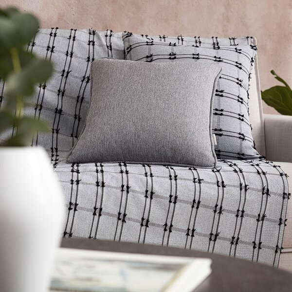 Ριχτάρι Πολυθρόνας (180x180) Gofis Home Celtic Black Coal 377/14