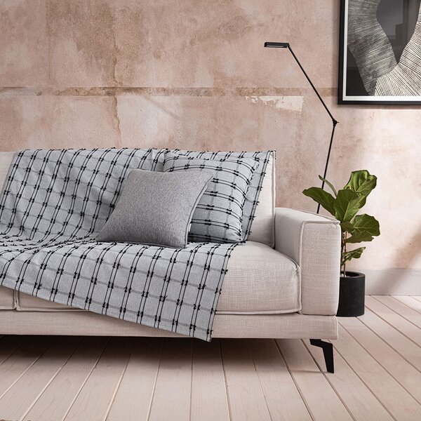 Ριχτάρι Πολυθρόνας (180x180) Gofis Home Celtic Black Coal 377/14