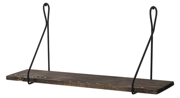 Ράφι Τοίχου (60x15x27) A-G Amaryllis 491CRT1124 Black Walnut