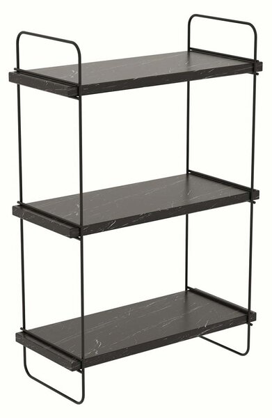 Ραφιέρα Τοίχου (40x20x66) A-G Pulalis 854KLN1745 Black Marble