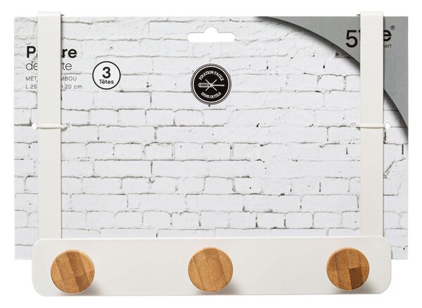 Κρεμάστρα Πόρτας 3 Θέσεων F-V Hooks White 151569B