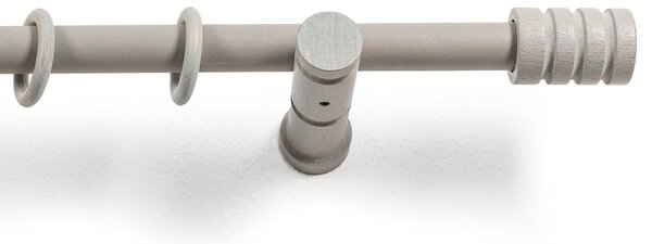 Κουρτινόξυλο Φ28mm Μονό 160cm Με Άκρα Grace Rome Grey 62165