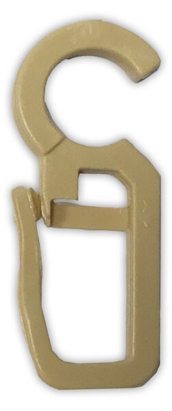 Γαντζάκια Κουρτίνας Για Κρίκους 10τμχ Grace Beige 660347