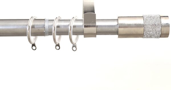 Κουρτινόξυλο Φ28mm Μονό Επεκτεινόμενο 160-300cm Με Άκρα Grace Chrome 998251