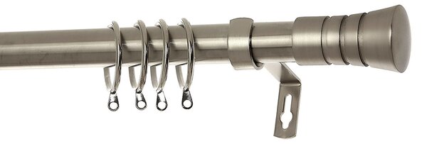 Κουρτινόξυλο Φ28mm Μονό Επεκτεινόμενο 140-240cm Με Άκρα Grace Chrome 998121