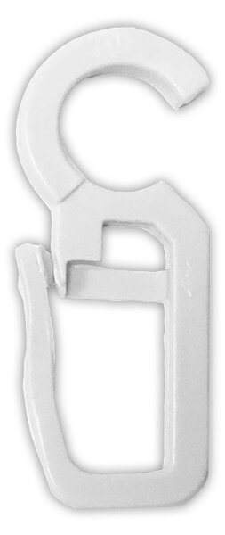 Γαντζάκια Κουρτίνας Για Κρίκους 10τμχ Grace White Mat 260357