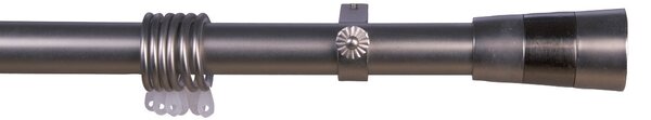 Κουρτινόξυλο Φ28mm Μονό Επεκτεινόμενο 140-240cm Με Άκρα Grace Chrome 998141