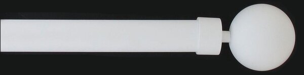 Κουρτινόξυλο Φ28mm Μονό Επεκτεινόμενο 210-380cm Με Άκρα L-N Gaia White 7628210108 White