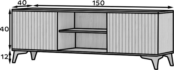 Έπιπλο τηλεόρασης Natsi - 150.00Χ40.00Χ52.00cm