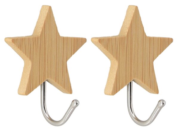 Κρεμαστράκια Αυτοκόλλητα (Σετ 2τμχ) T-D Bamboo Etoile 9065195