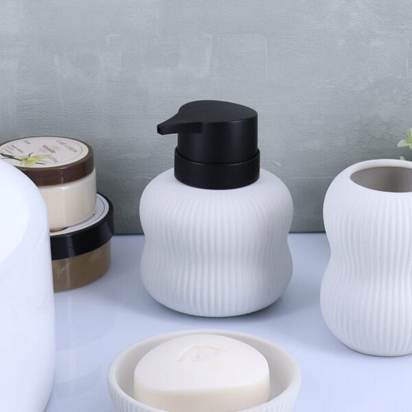 Dispenser Μπάνιου 300ml (Φ10x13) T-D Round White 62167100