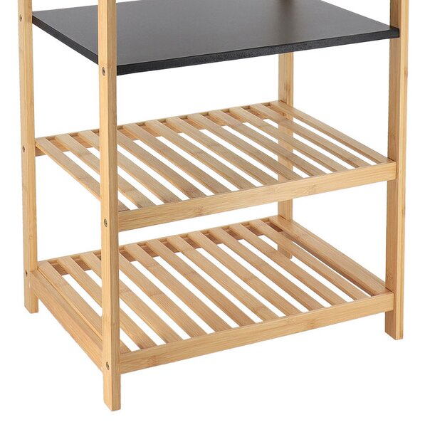 Ραφιέρα Δαπέδου 4 Θέσεων (43x33x70) T-D Black/Bamboo 98226195