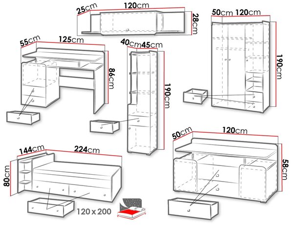 Κρεβάτι Como II - 144.00Χ224.00Χ80.00cm