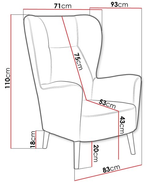 Πολυθρόνα Previous-Kitrinο-Fusiko - 83.00Χ93.00Χ110.00cm