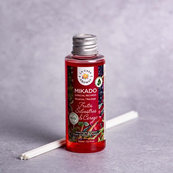 Αρωματικό Χώρου 100ml Με Στικς La Casa De Los Aromas 048402 Κεράσι/Κόκκινα Φρούτα