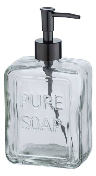 Dispenser Μπάνιου 550ml (9.5x6x20) Wenko Pure Soap Transparent 24714100