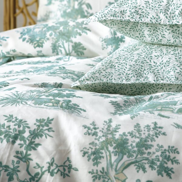 Κουβερλί Υπέρδιπλο (230x250) 2 Όψεων Kentia Stylish Toile 02 Green