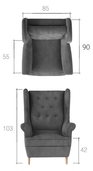 Πολυθρόνα Eros-Mple Skouro - 0.00Χ0.00Χ0.00cm