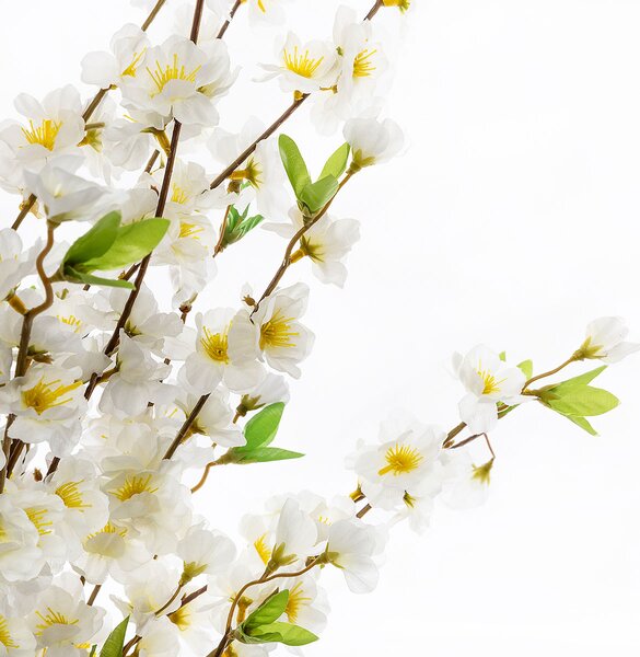 Τεχνητό Φυτό Σε Γλάστρα 100εκ. A-S Cherry Blossom 168616 White