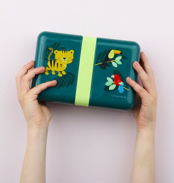 Φαγητοδοχείο 850ml (18x12x6) Α Little Lovely Company Jungle Tiger SBJTGR14