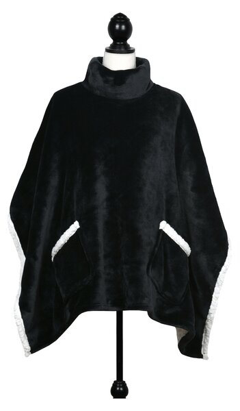 Πόντσο Fleece Γυναικείο S-F Sweety Noir P1D345004