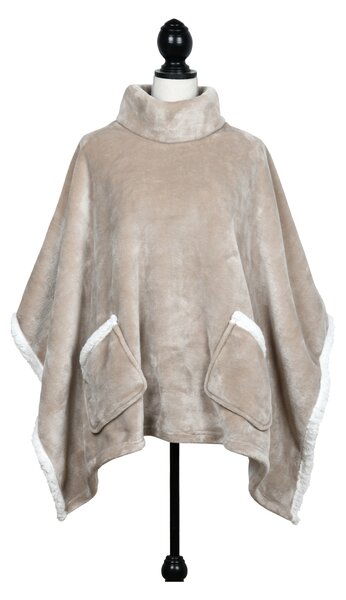 Πόντσο Fleece Γυναικείο S-F Sweety Ficelle P1D345001