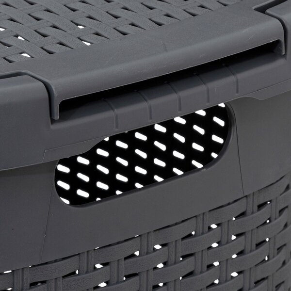Καλάθι Απλύτων 60Lit (35.2x45x65.8) F-V Rattan Concrete 202408J