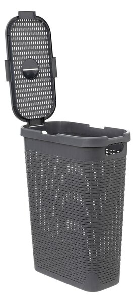Καλάθι Απλύτων 40Lit (26.5x46.4x60.5) F-V Rattan Slim Concrete 202409J