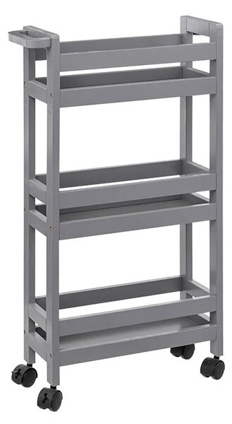 Τρόλεϊ/Ραφιέρα 3 Θέσεων (40x15.5x75) F-V Wheels Trolley Beton 174762H