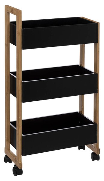 Τρόλεϊ/Ραφιέρα 3 Θέσεων (41x20x80) F-V Natureo Black 140853B