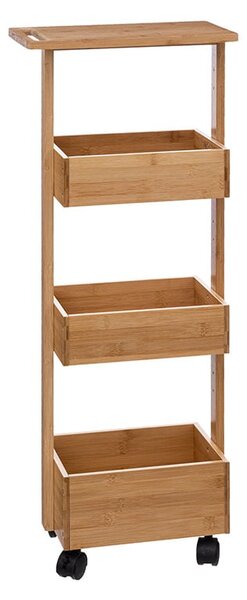 Τρόλεϊ/Ραφιέρα 3 Θέσεων (25x23x86) F-V Bamboo Trolley Wheels 174783