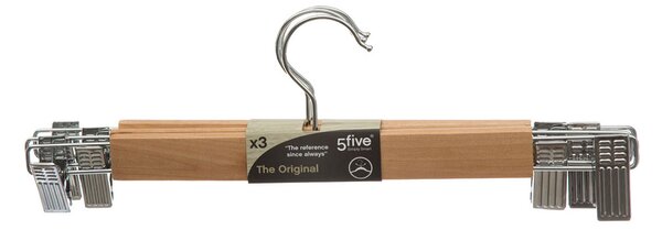 Κρεμάστρες Ρούχων Με Κλιπ (Σετ 3τμχ) F-V Clip Hanger 151518C