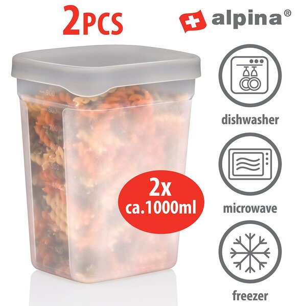 Δοχεία Αποθήκευσης 1lt (Σετ 2τμχ) Alpina 871125247716